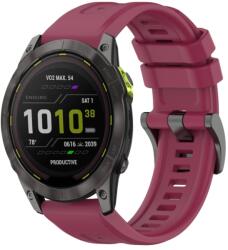 SILICONE Cserélhető szíj Garmin Enduro 3 bordóhoz