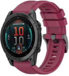 SILICONE Cserélhető szíj Garmin Fenix E 47mm bordóhoz
