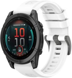 SILICONE Cserélhető szíj Garmin Fenix E 47mm fehér