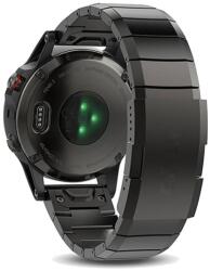 ARMOR QUICK RELEASE Fém szíj Garmin Fenix E 47mm fekete