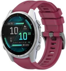  SILICONE Cserélhető szíj Garmin Fenix 8 43mm bordóhoz
