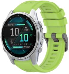 SILICONE Cserélhető szíj Garmin Fenix 8 43mm világoszöldhöz