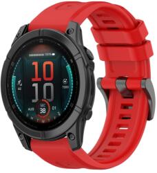 SILICONE Cserélhető szíj Garmin Fenix E 47mm piroshoz