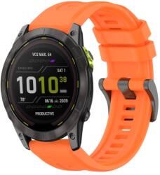 SILICONE Cserélhető szíj Garmin Enduro 3 narancshoz