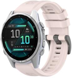 SILICONE Cserélhető szíj Garmin Fenix 8 43mm világos rózsaszín