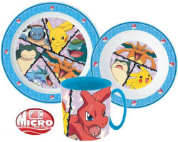 The Pokémon Company Pokémon étkészlet, micro műanyag szett 350 ml-es bögrével Nr2