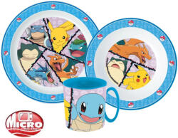 The Pokémon Company Pokémon étkészlet, micro műanyag szett 265 ml-es bögrével Nr1