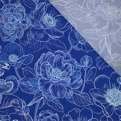 Takoy Viszkóz vászon 100g kékfestő jellegű imitáció