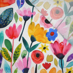 Takoy Viszkóz vászon 100g színpompás virágok Luana