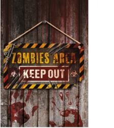 Fiestas Guirca Plăcuță pentru ușă - Keep Out 35 x 20 cm