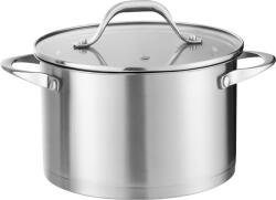 Zilan Oala inox Zilan ZLN1351 - 3L, 20cm, capac sticla, compatibila inductie/ gaz/ electric, masina spalat (ZLN1351)