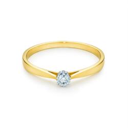 SAVICKI Inel de logodnă SAVICKI: aur bicolor, cu diamant - savicki - 3 579,00 RON