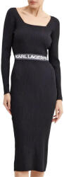 KARL LAGERFELD Rochie Lslv Logo Knit 246W1326 999 black