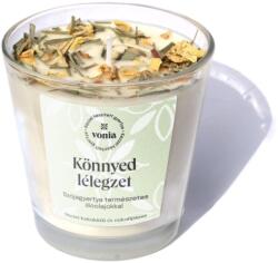 Vonia Könnyed lélegzet - Kézműves szójagyertya mezei kakukkfű és eukaliptusz illattal