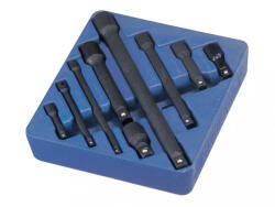 Genius Tools set de tije de extensie pentru chei pneumatice 1/4 3/8 1/2, 9 piese (IE-2349) (MK-IE-2349)