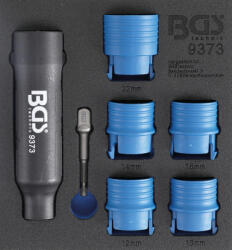 BGS technic Set perii curăţare pentru prezoane şi bolţuri piuliţe roţi : Suport organizator pentru cărucior 1/6 (BGS 9373)