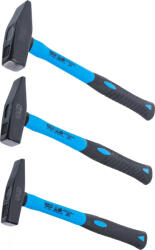 BGS technic Set ciocane lăcătuşerie | Coadă fibră de sticlă | DIN 1041 | 300 / 500 / 800 g | 3 piese (BGS 3845) Ciocan