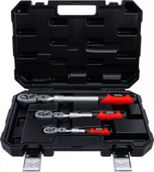 BGS technic Set chei cu clichet reversibil extensibil, articulat 6, 3 mm (1 4 ) - 10 mm (3 8 ) - 12, 5 mm (1 2 ) 3 piese (BGS 72114) (72114)