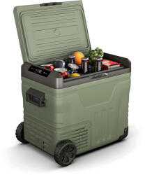 Klarstein PolarForce 50L kompresszoros hűtődoboz, LCD panel, világítás, off-road, akkumulátorvédelem, 12V/230V (ICE4-PortFridge50-GN) (ICE4-PortFridge50-GN) - klarstein