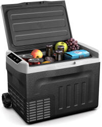 Klarstein PolarForce 30L kompresszoros hűtődoboz, LCD panel, világítás, off-road, akkumulátorvédelem, 12V/230V (ICE4-PortFridge-BK) (ICE4-PortFridge-BK) - klarstein