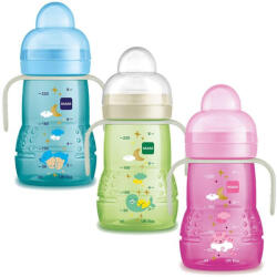 MAM Tanulópohár Trainer, Night, világítós fogókával (220 ml/db) - babybear