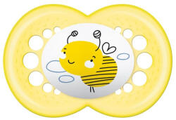 MAM Játszócumi Original dupla szilikon lapított (méret: 2) 6+ hó (2 db/cs) - babybear