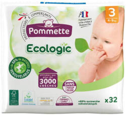 Pommette pelenka Ecologic, Csomagolás sérült! (3-as) 4 - 9 kg (32 db/cs) (peckd-hbs)