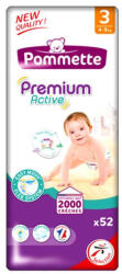 Pommette Premium Active pelenka gumisderekú (3-as) 4 - 9 kg (52 db/cs) (popd)