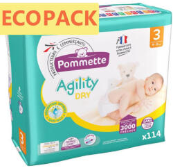 Pommette pelenka Csomagolás sérült! (3-as) 4 - 9 kg (114 db/cs) (paged-hbs)