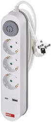 EMOS 3 Plug + 2 USB 2 m Switch (P1322PD)