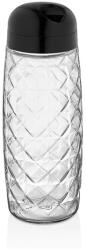 LUXPLASTIC IRIS C-00441 Round Crystal üveg tároló 1.600ml, fekete vagy elfántcsont színű (C-00441) - bestbyte