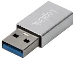 LogiLink AU0056 USB 3.2 Gen1 Type-C adapter, USB-A/M-USB-C/F, ezüst (AU0056)