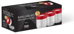 LUXPLASTIC IRIS C-00379 Ring üveg tároló szett 3 darabos 3*425ml (C-00379) - bestbyte