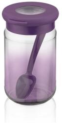 LUXPLASTIC IRIS C-00510 Rainbow lila üveg tároló kanállal 380ml (C-00510) - bestbyte