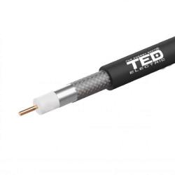 TED Electric Cablu coaxial RG11 / F11 calitate fara sufa CCS rola 305 ml - Oferta BBB (A0115509)
