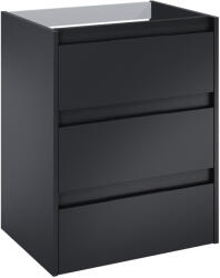 Roca Alpine dulap 58.5x45.2x74 cm sub chiuveta pe perete negru A857866532 (A857866532)