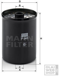 Mann-Filter üzemanyagszűrő P945X