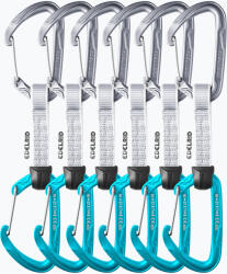 EDELRID Expressz garnitúra mászáshoz Edelrid Pure Wire 6 db 10 cm slate/icemint
