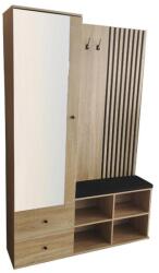 U Design Bahama előszoba szekrény, fehérített tölgy