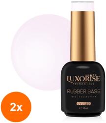 LUXORISE Set 2 x Rubber Base Luxorise, Sheer Pink 10 ml (TOT-2xTBY-L5706)