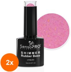 SensoPRO Set 2 x Shimmer Rubber Base SensoPRO Milano, 48 Sprinkled Sweetness, 10 ml (TOT-2xTBY-S3382)