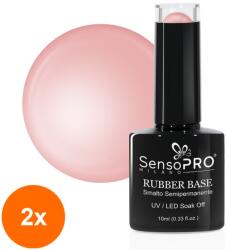 SensoPRO Set 2 x Rubber Base Gel SensoPRO Milano 10 ml, 10 Wild Ginseng (TOT-2xTBY-S1224)