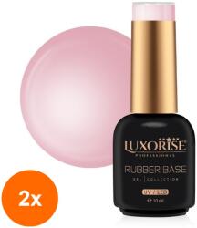 LUXORISE Set 2 x Rubber Base Luxorise, Imperial Rose 10 ml (TOT-2xTBY-L5714)