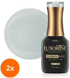 LUXORISE Set 2 x Rubber Base Luxorise Galaxy Collection, Jasmine Star 15 ml (TOT-2xTBY-L5118)