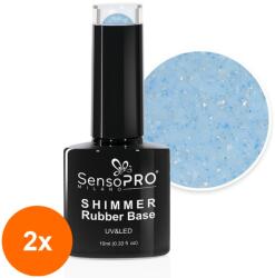 SensoPRO Set 2 x Shimmer Rubber Base SensoPRO Milano, 45 Dotty Dream, 10 ml (TOT-2xTBY-S3379)