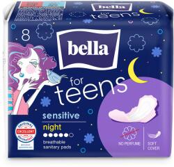 Bella For Teens egészségügyi betét 8db Ultra Night Sensitive