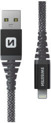 SWISSTEN Kevlar USB/Lightning 1, 5 m Цвят: тъмно сив