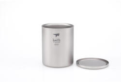 Keith Titanium Double-Wall Tit. Mug 450 ml Цвят: сив