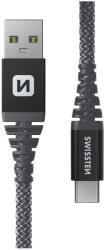 SWISSTEN Kevlar USB/USB-C 1, 5 m Цвят: тъмно сив