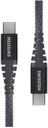 SWISSTEN Kevlar USB-C/USB-C 1, 5 m Цвят: тъмно сив